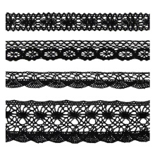 Wholesale Customized Cheap Hot Selling Beautiful Polyester Embroidery Trimming Lace Lace Trims Size 1-9cm
